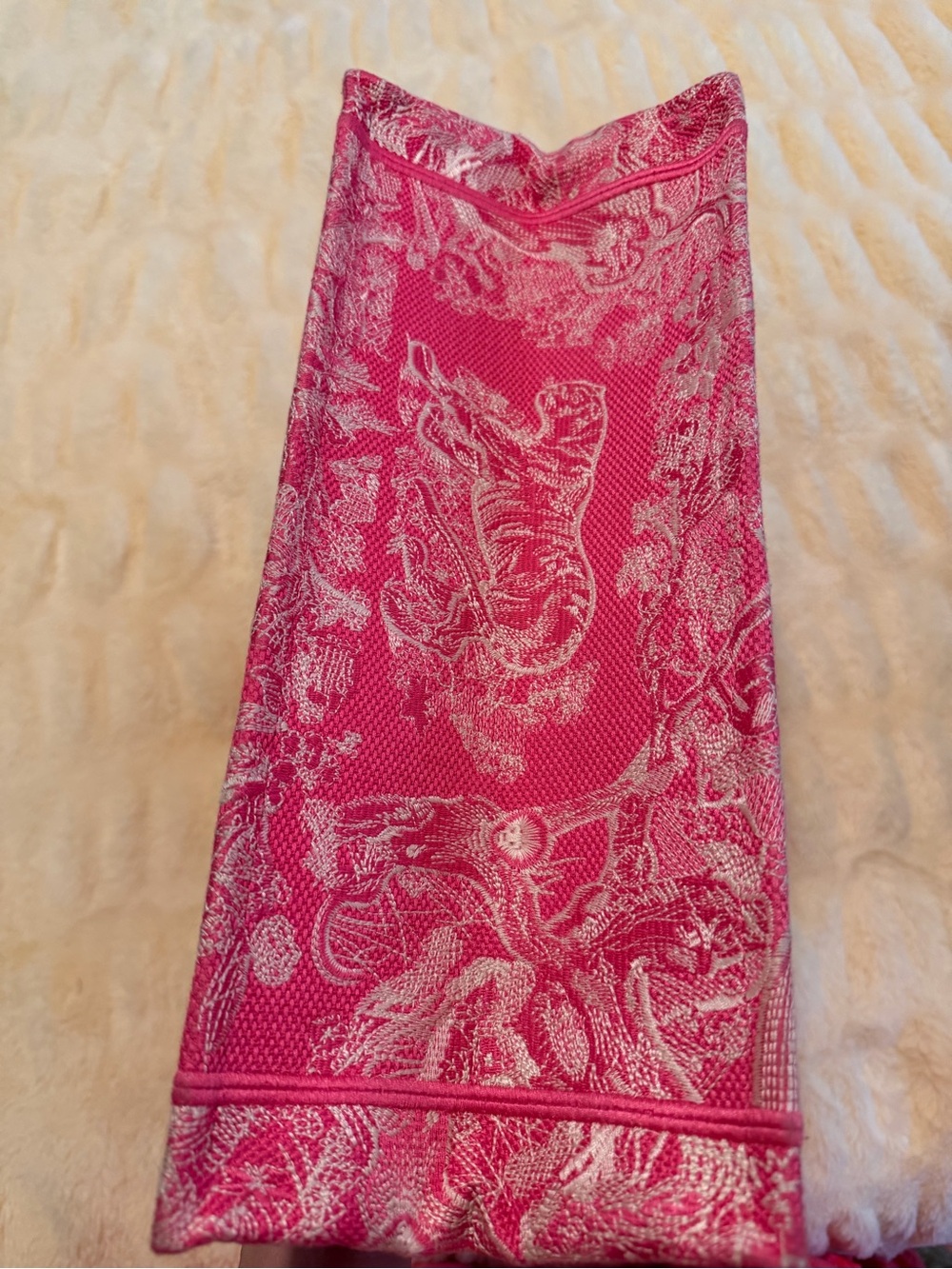 Pink Graphic Canvas Tote Bag with Top Handles - Picture 5 of 7